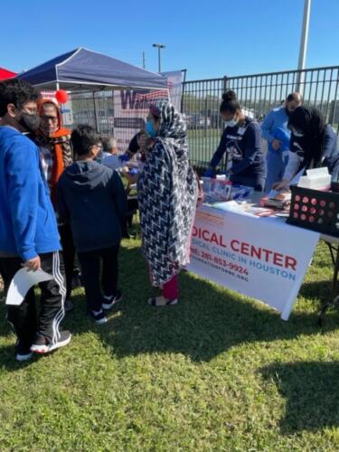 Flu Vaccine Camp at Fort Bend County, Texas on November 6, 2021